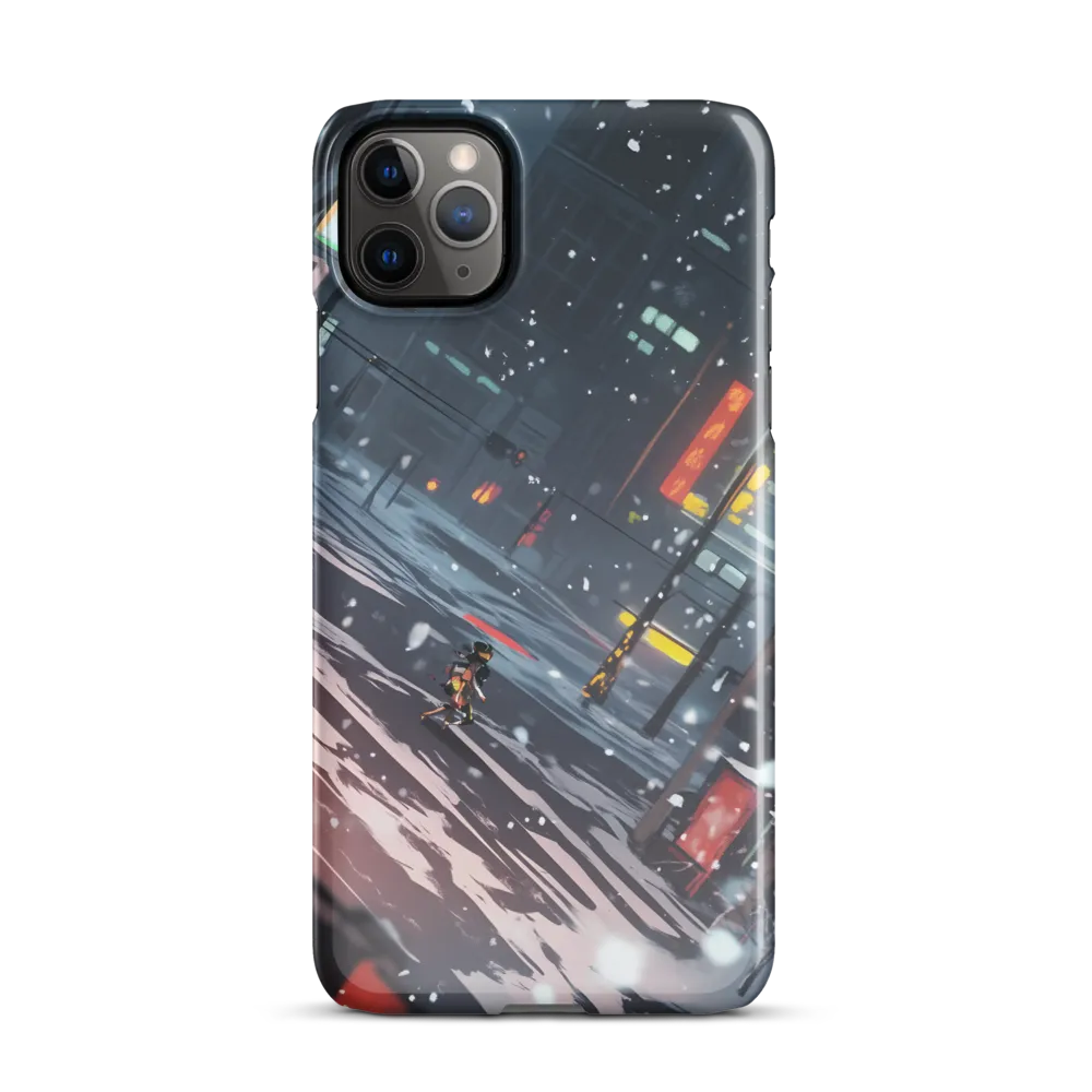 Solitude in the Neon Snow | Phone Case |  11 Pro Max | Snap Case | Glossy