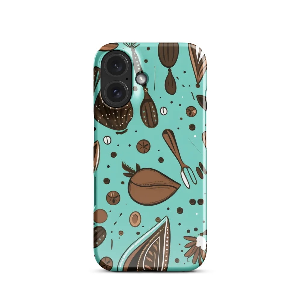 Whimsical Culinary Print | Phone Case |  16 | Snap Case | Glossy