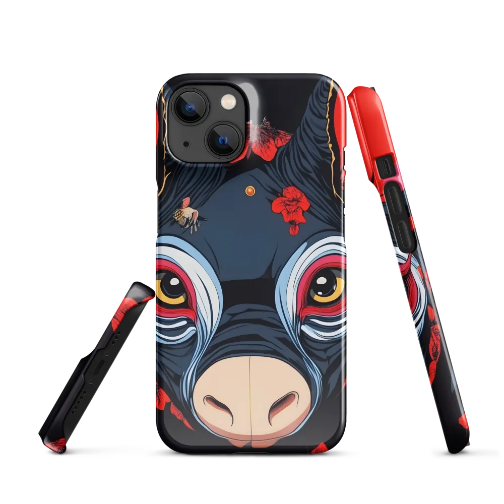 Mystical Bull with Floral Motifs