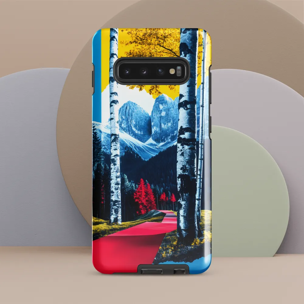 Vibrant Pathways in a Surreal Landscape | Phone Case |  S10 Plus | Tough Case | Glossy