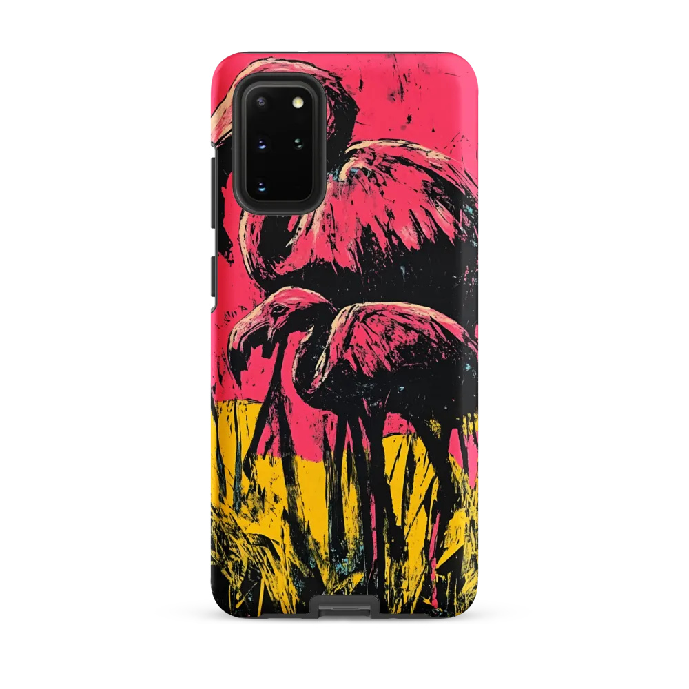 Flamingo Duet: A Pop Art Expression