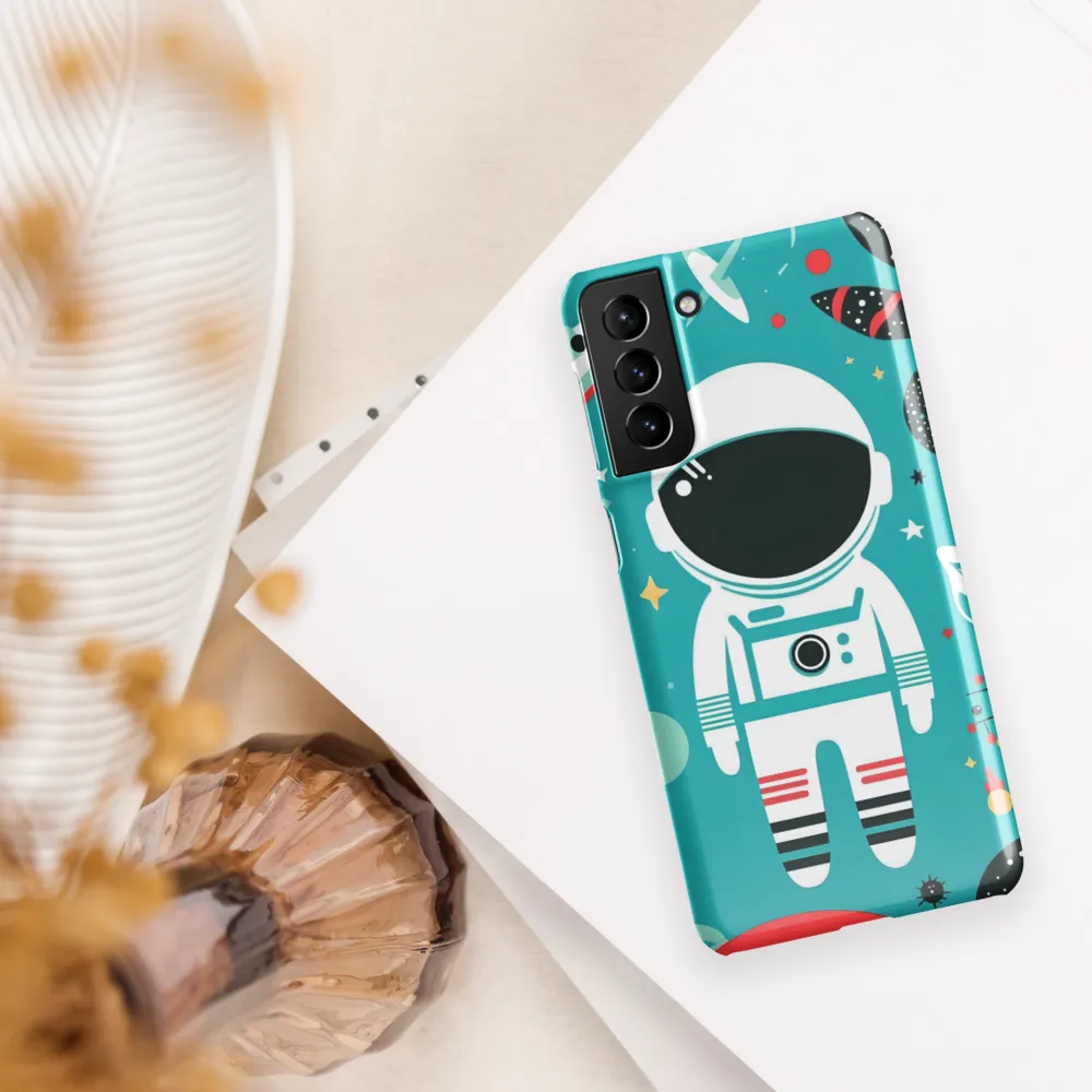 Whimsical Astronaut in Cosmic Wonderland