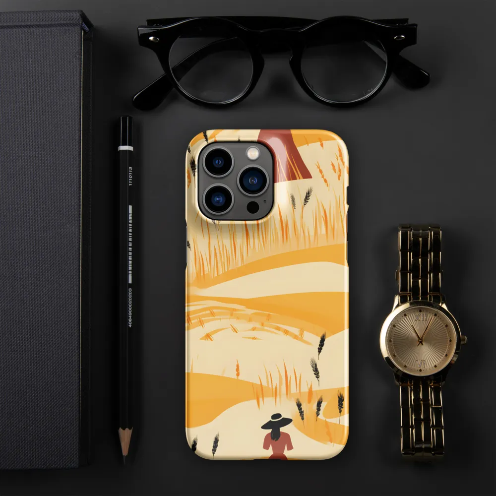 Embracing the Fields: A Floral Journey | Phone Case |  14 Pro Max | Snap Case | Glossy