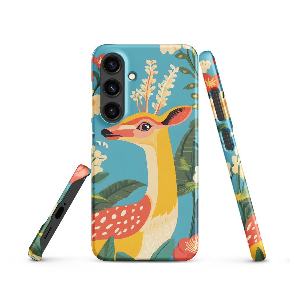 Serene Majesty: A Vibrant Deer Amidst Flora