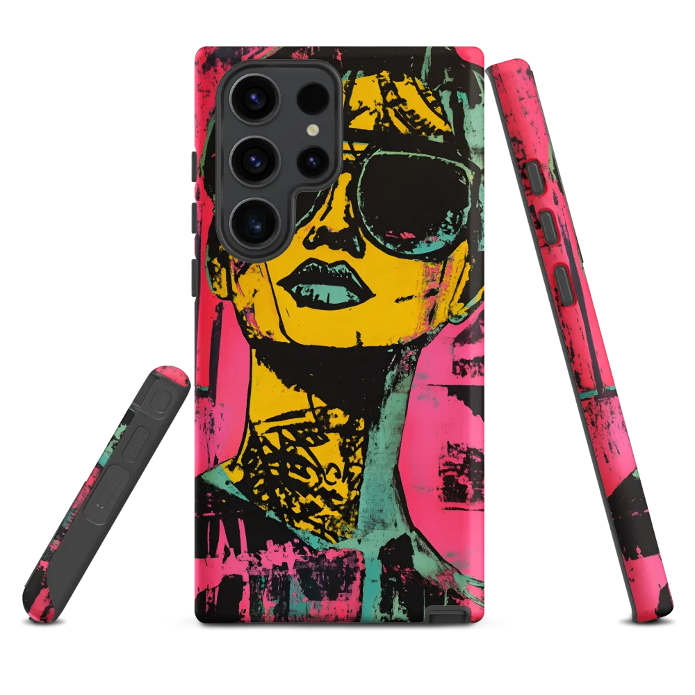 Confident Portrait in Neon Colors
