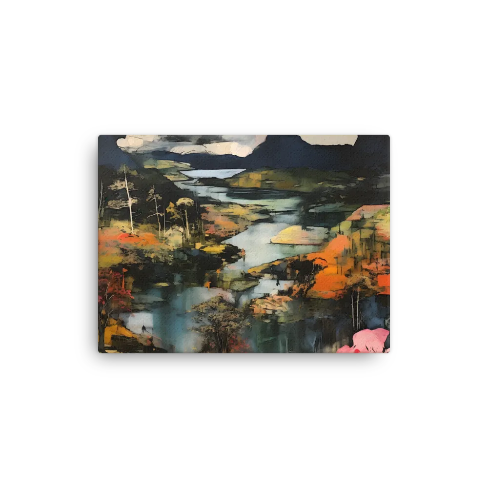 Harmony of Nature: An Abstract Journey | Thin Canvas | 12″×16″