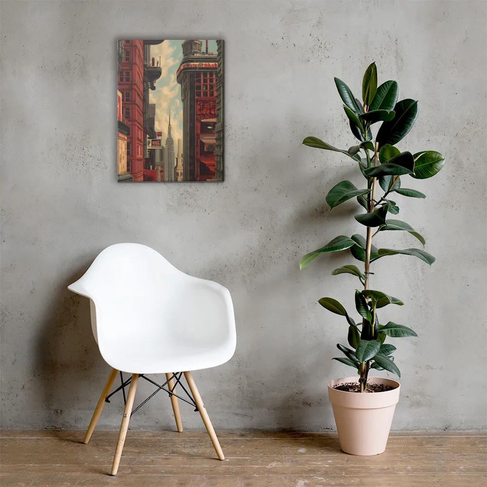 A Glimpse of Tomorrow: Urban Ambition | Canvas | 18″×24″