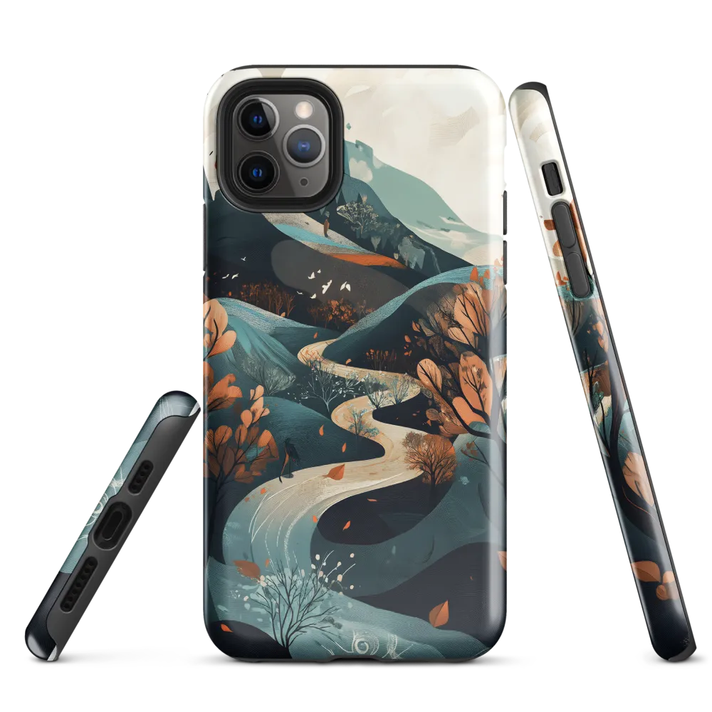 Whispers of Autumn: A Serene Landscape | Phone Case |  11 Pro Max | Tough Case | Glossy