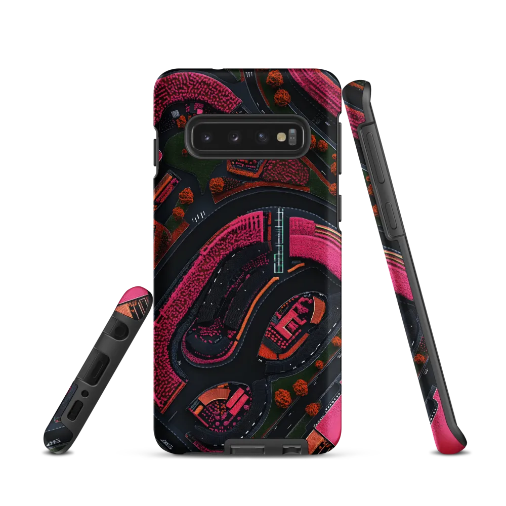 Urban Floral Symphony | Phone Case |  S10 | Tough Case | Matte
