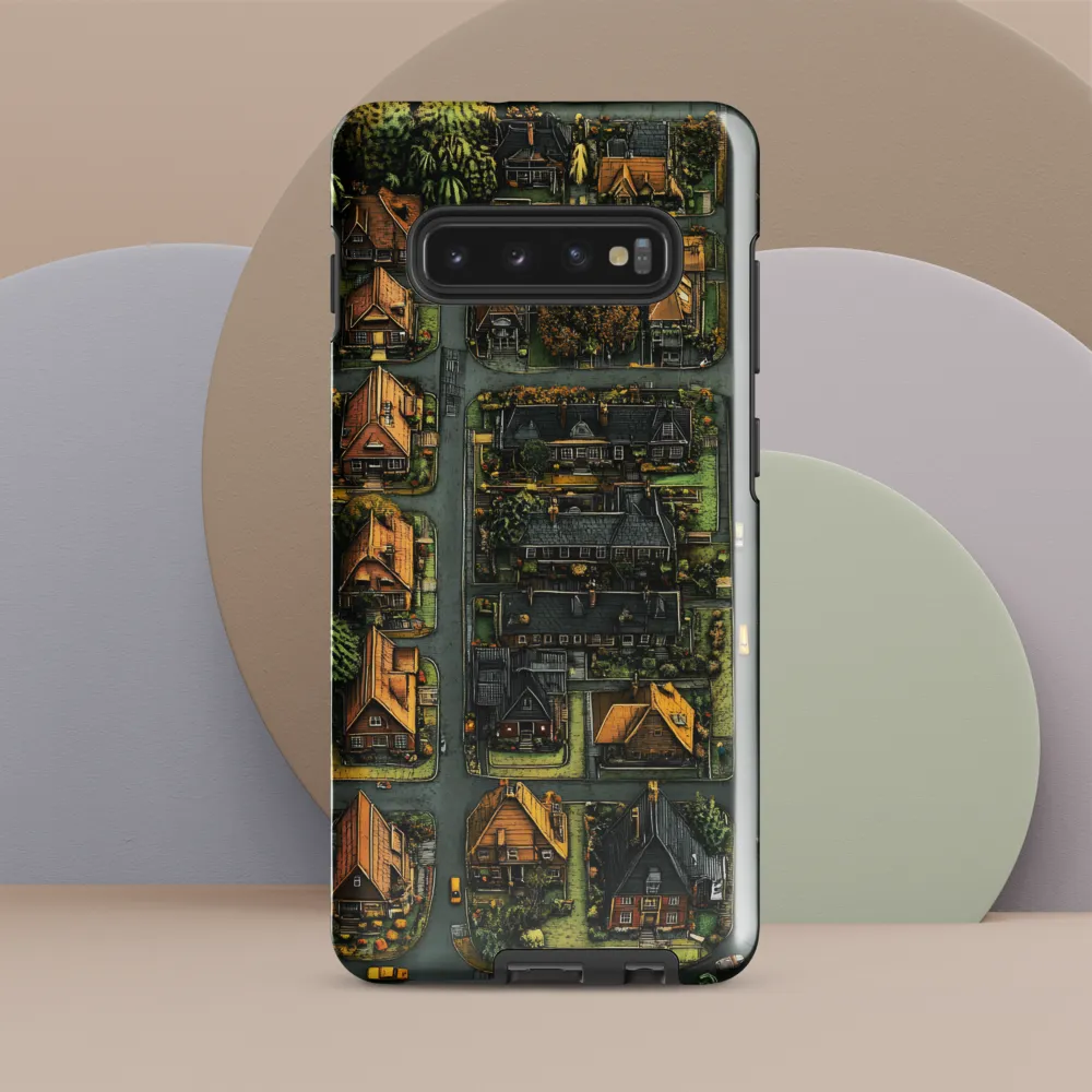 Aerial Serenity: The Charm of Suburban Life | Phone Case |  S10 Plus | Tough Case | Glossy