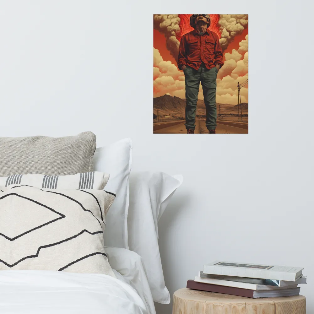 Defiant Spirit in a Surreal Landscape | Poster | 16″×20″