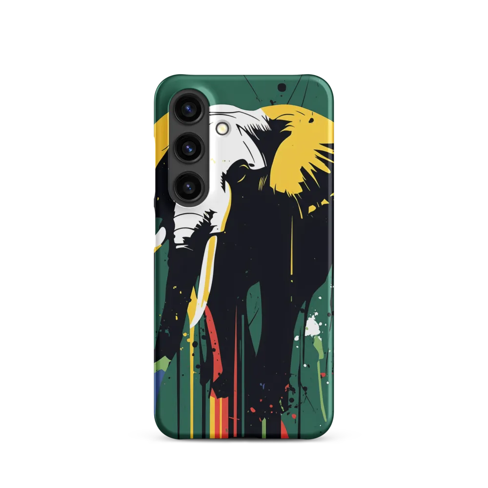 Majestic Minimalism: The Colorful Elephant