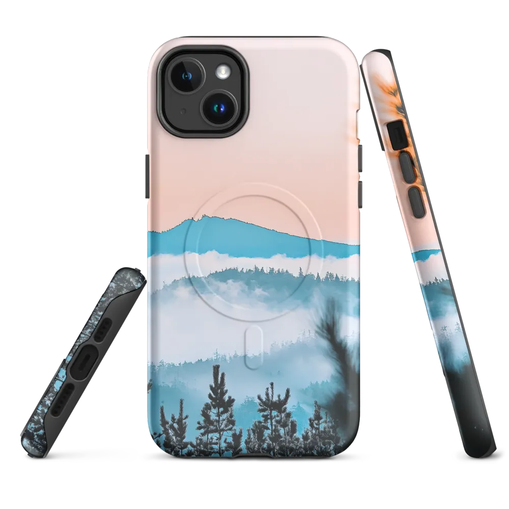 Tranquil Dawn Over Mountains | Phone Case |  14 Plus | MagSafe® Tough Case | Matte