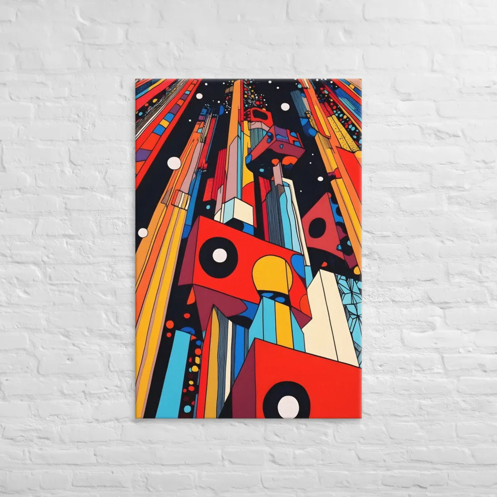 Urban Symmetry: A Dance of Geometry | Canvas | 32″×48″