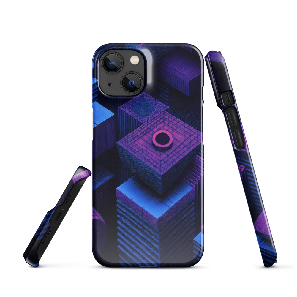 Geometric Dreams in Blue and Purple