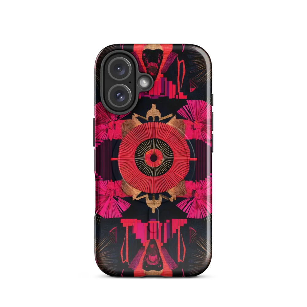 Dynamic Geometric Symphony | Phone Case |  16 | MagSafe® Tough Case | Glossy