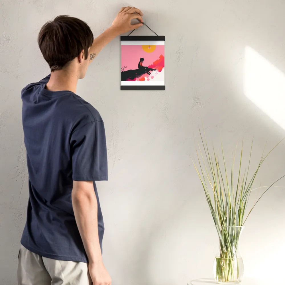 Whispers of the Sun | Poster With Black Wood Hanger | 8″×10″