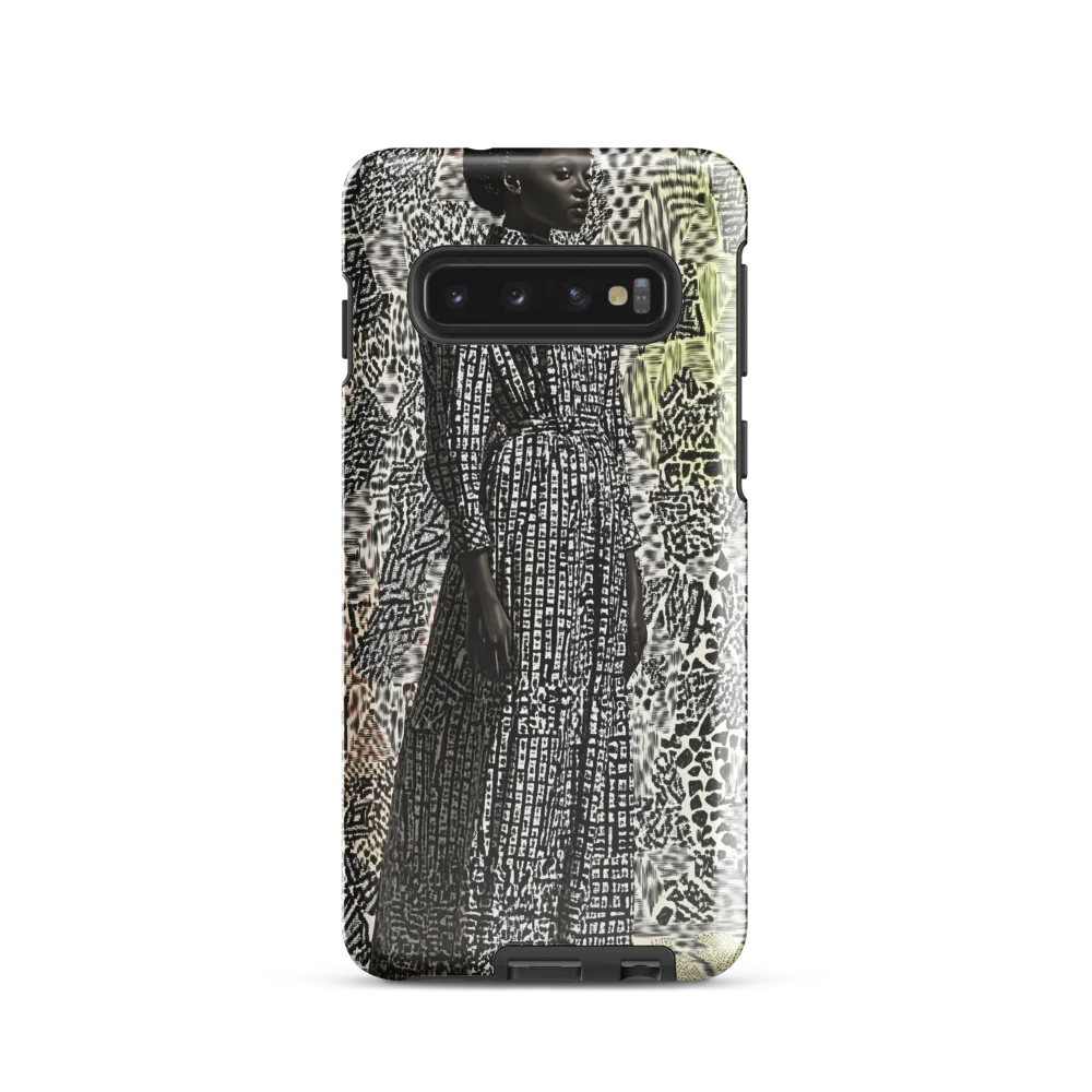Elegance in Abstract Patterns | Phone Case |  S10 | Tough Case | Glossy