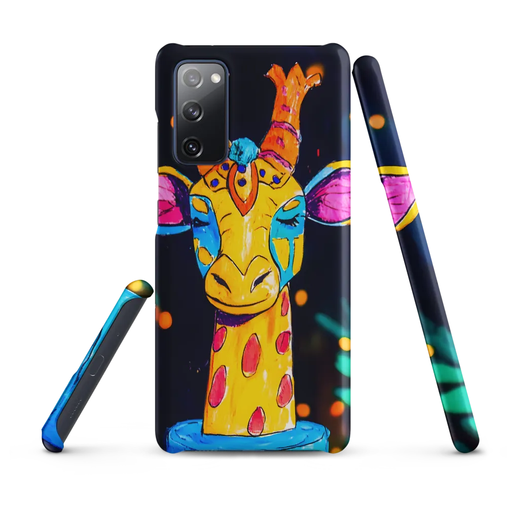 Whimsical Giraffe in Vibrant Colors
