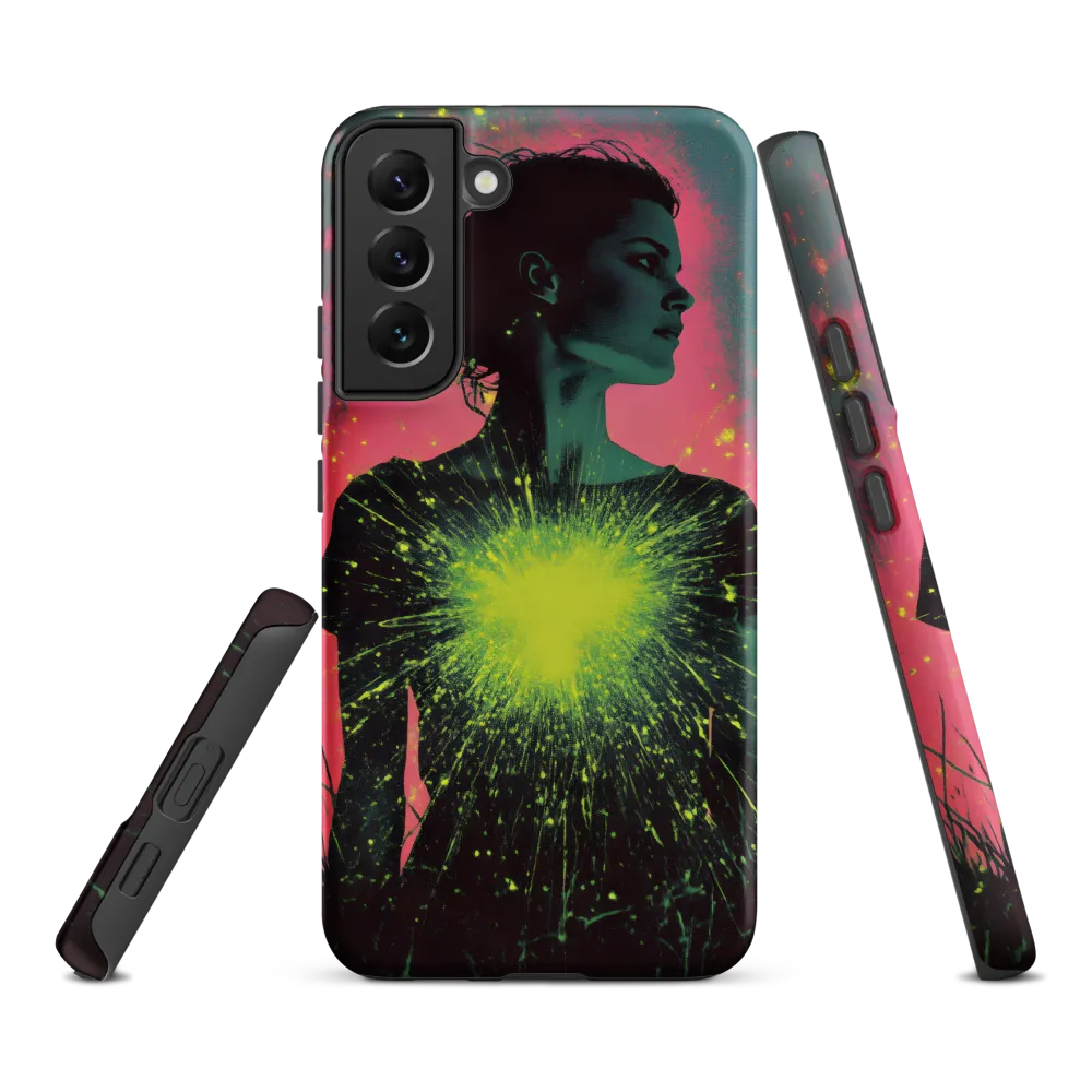 Cosmic Heart: A Surreal Portrait of Strength