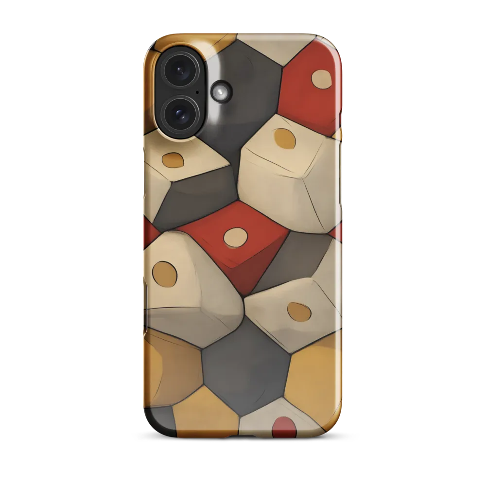 Interlocking Hexagons: An Abstract Dance of Color