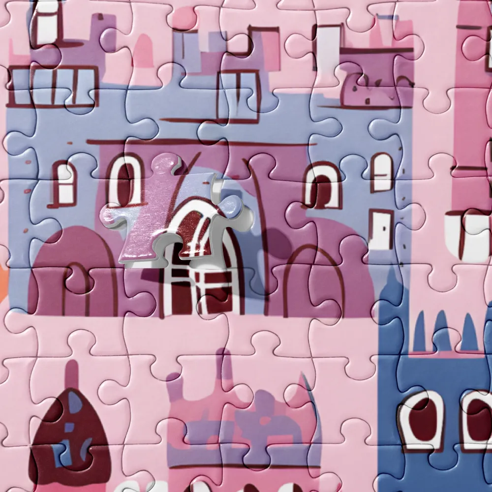 Whimsical Castles: A Playful Tapestry | Jigsaw Puzzle | 520 pieces