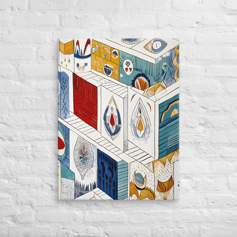Symphony of Geometric Harmony | Canvas | 24″×32″