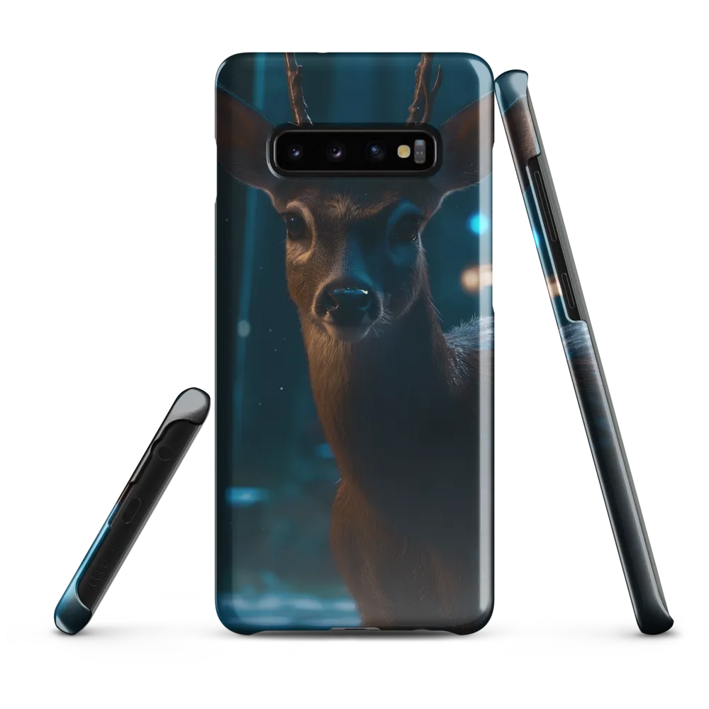 Whispers of the Forest: A Serene Encounter | Phone Case |  S10 Plus | Snap Case | Glossy