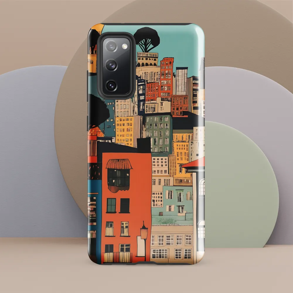 Urban Fusion: A Colorful Cityscape
