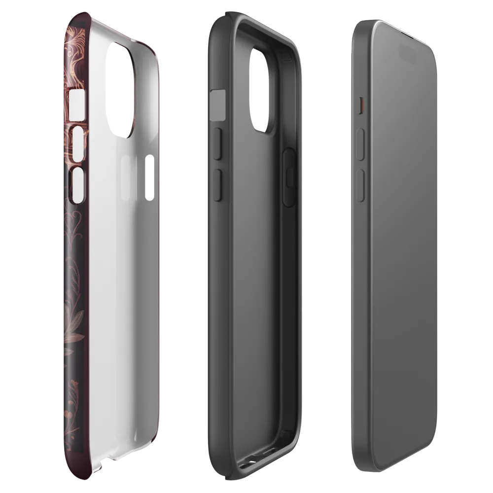 Ethereal Elegance: A Floral Representation | Phone Case |  15 Plus | Tough Case | Glossy