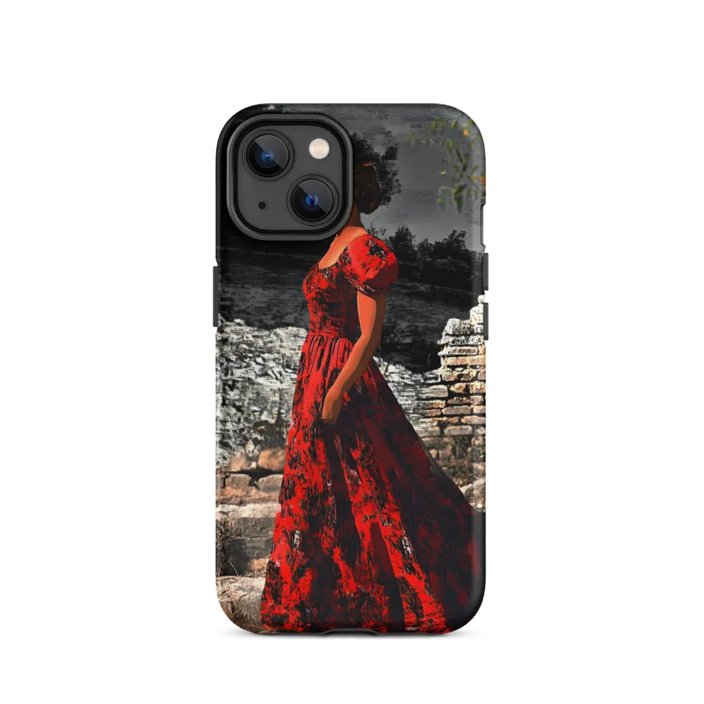 Elegance in Red | Phone Case |  14 | Tough Case | Matte