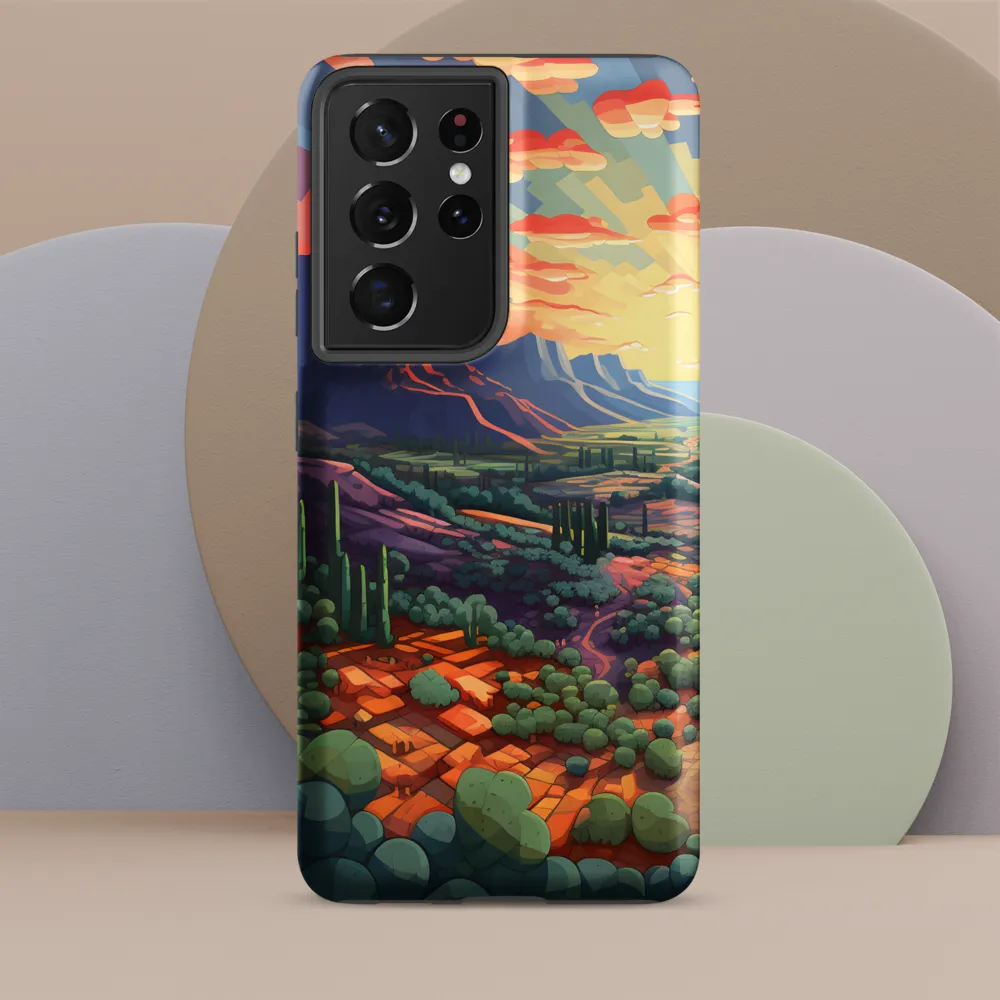Desert Serenity at Dusk | Phone Case |  S21 Ultra | Tough Case | Matte