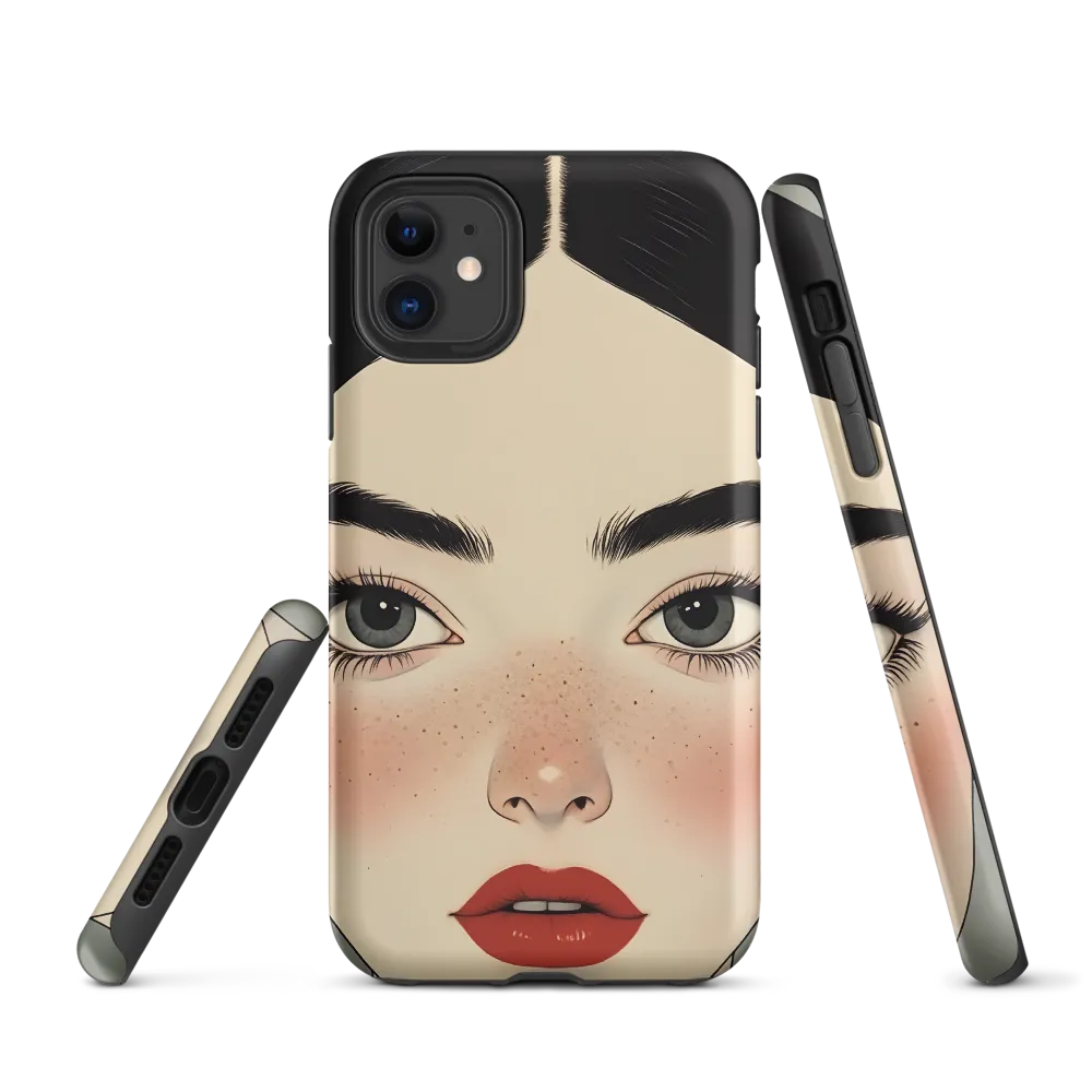 Serenity Captured: A Modern Portrait | Phone Case |  11 | Tough Case | Matte