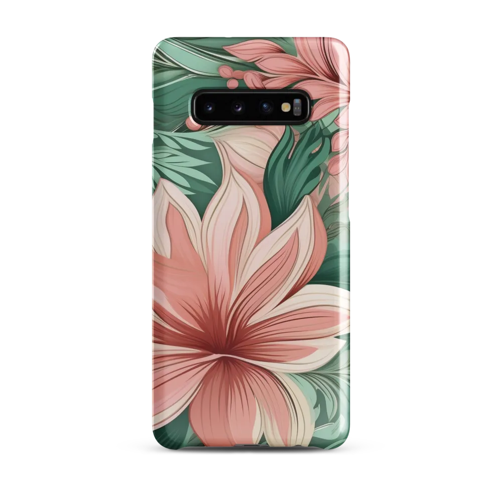 Tropical Blossoms | Phone Case |  S10 Plus | Snap Case | Glossy