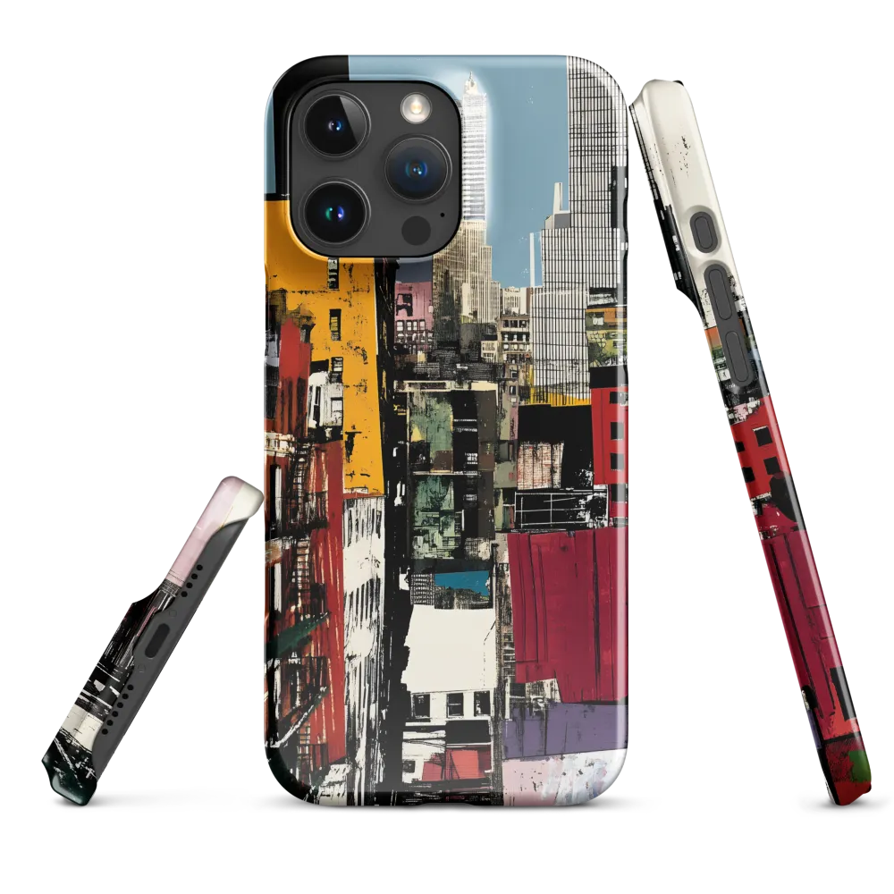 Urban Collage: A Vivid Cityscape | Phone Case |  16 Pro Max | Snap Case | Glossy