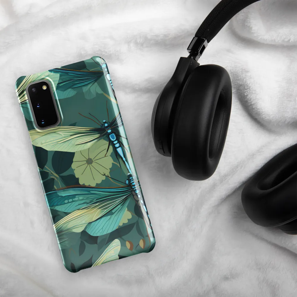 Whispers of Nature: Dragonflies in Harmony | Phone Case |  S20 | Snap Case | Glossy