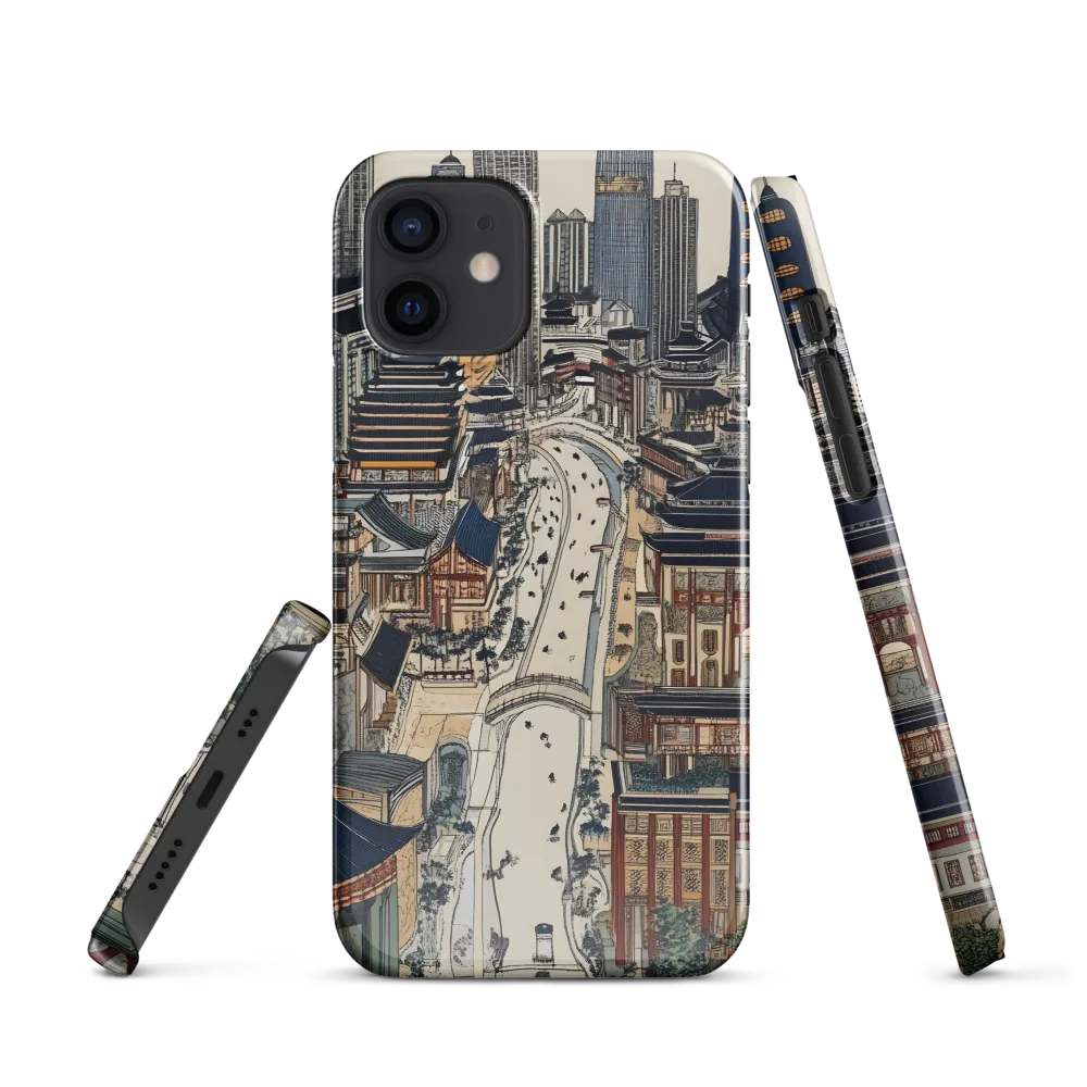 Urban Harmony: A Fusion of Tradition and Modernity | Phone Case |  12 | Snap Case | Glossy