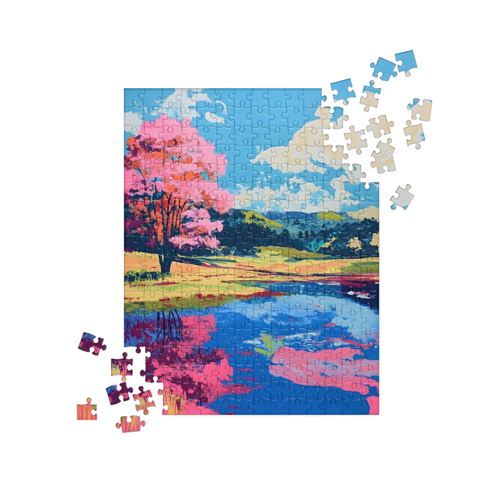 Reflections of a Pink Dreamscape | Jigsaw Puzzle | 252 pieces