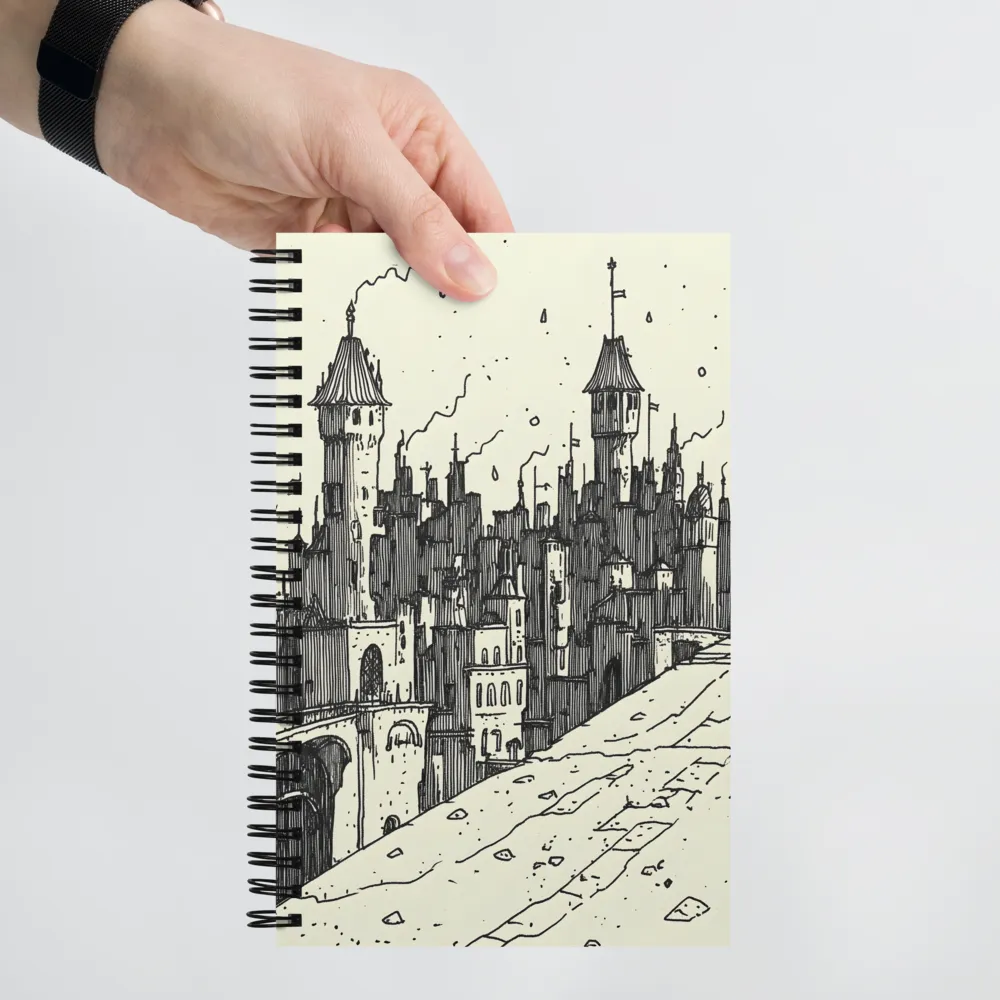 Mysteries of the Towering City | Spiral Notebook