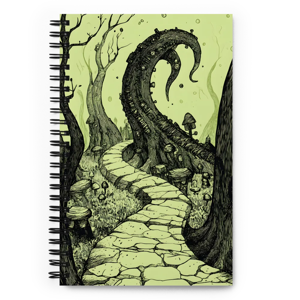 Twisted Pathway to the Surreal | Spiral Notebook