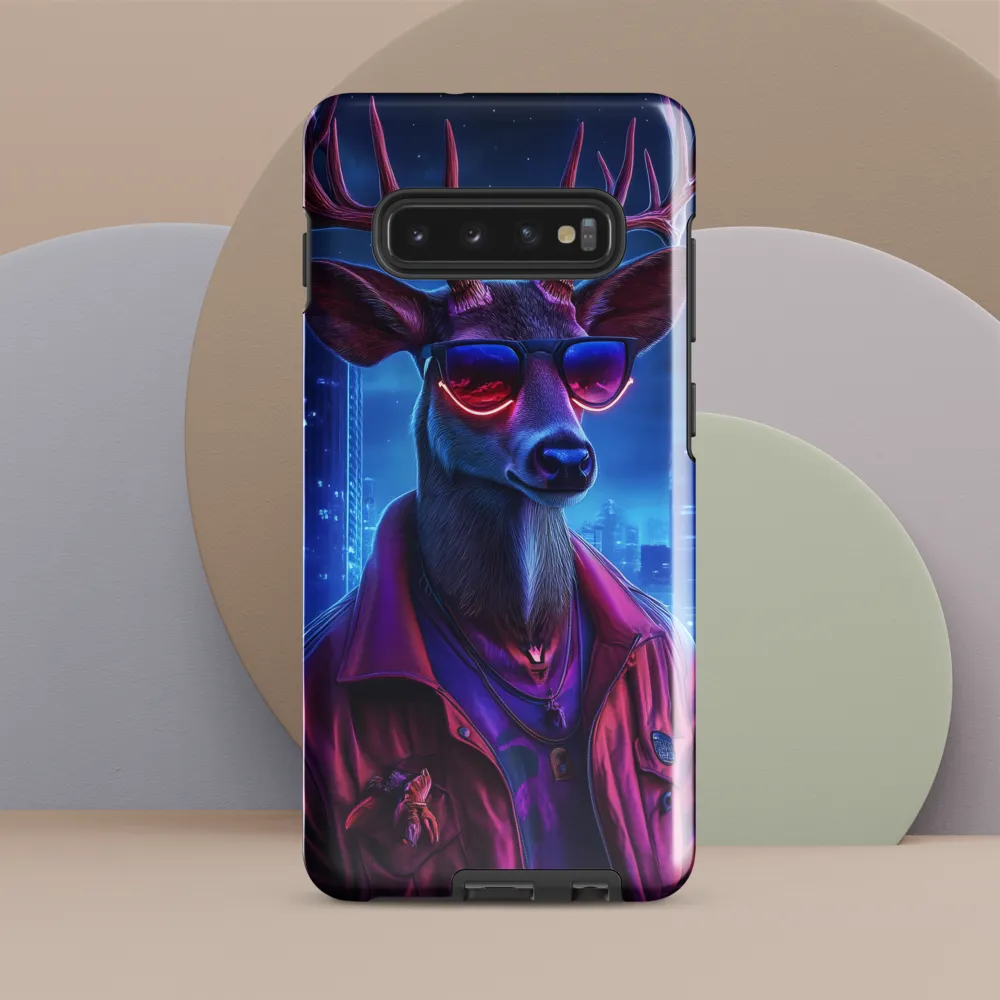 Urban Serenade: The Cool Deer | Phone Case |  S10 Plus | Tough Case | Glossy