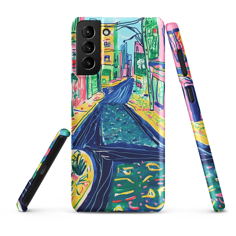 Dreamy Street in Vibrant Hues
