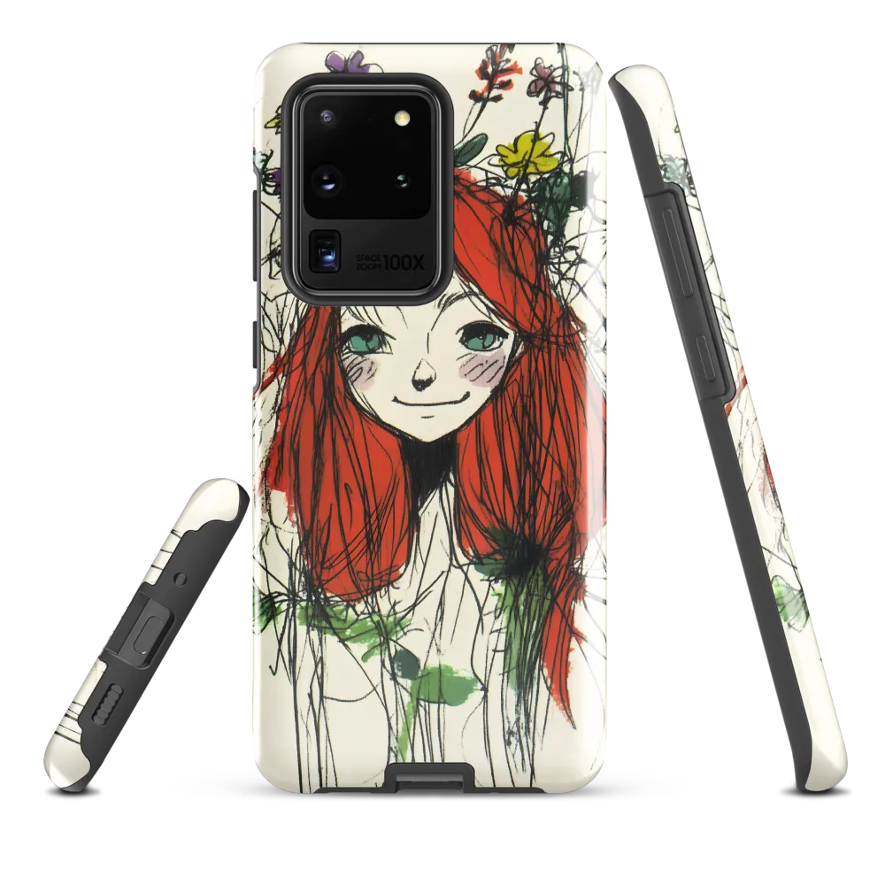 Whimsical Floral Portrait