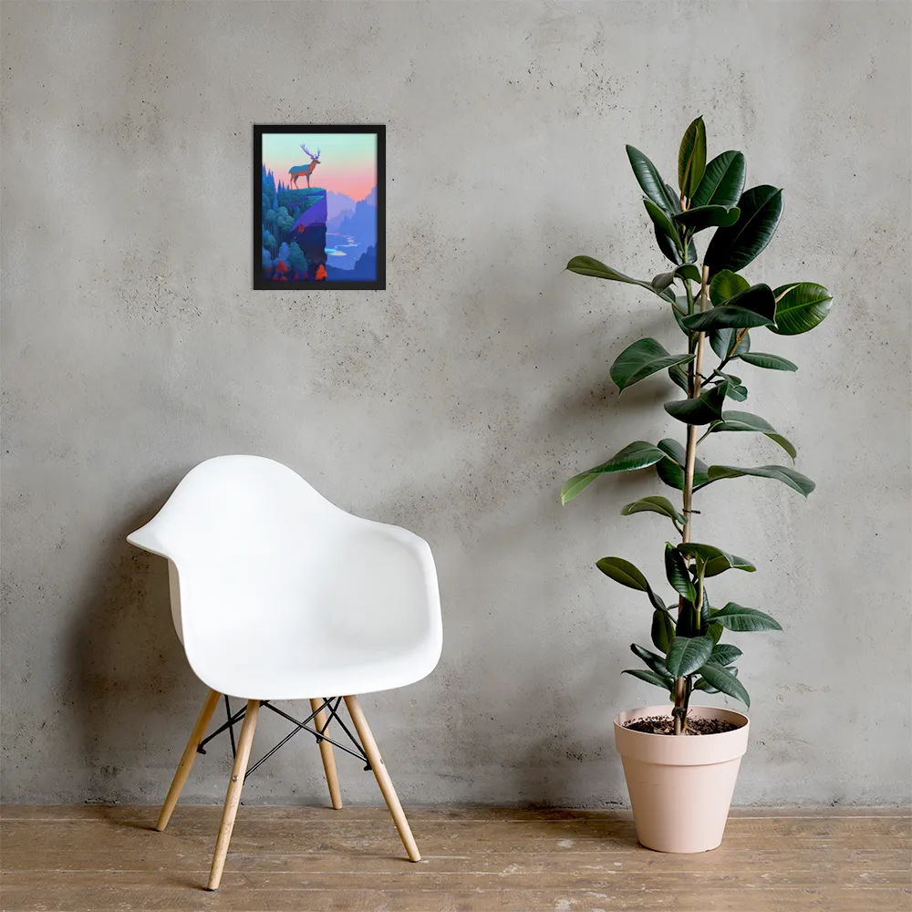 Majestic Refuge | Poster with Black Frame | 11″×14″