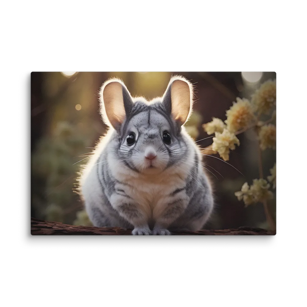 Curious Chinchilla in the Forest
