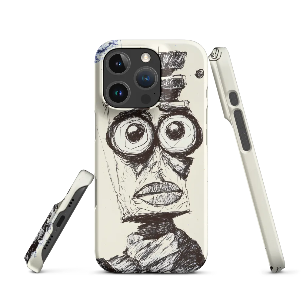 Abstract Surrealist Figure in Cubism | Phone Case |  16 Pro | Snap Case | Matte