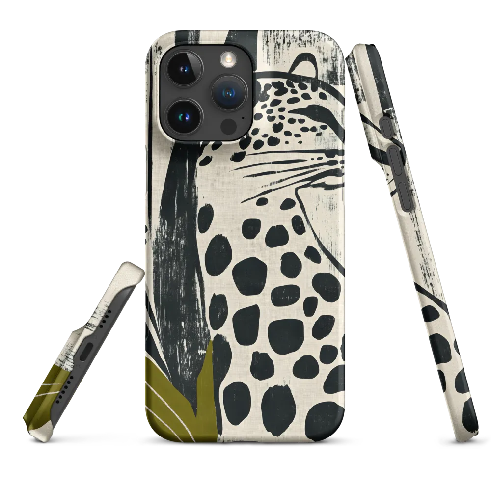 Leopard in Silhouette: A Modern Appeal | Phone Case |  16 Pro Max | Snap Case | Matte
