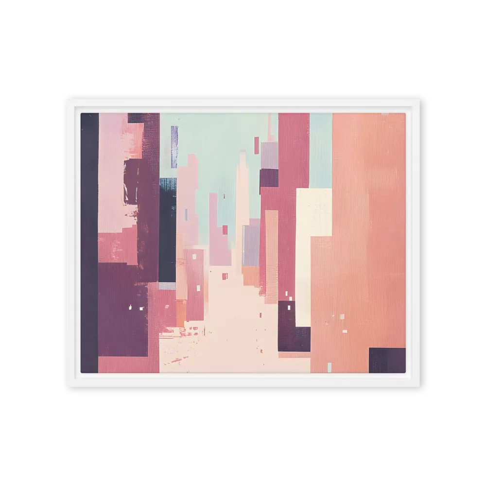 Tranquil Cityscape | Canvas with White Frame | 16″×20″