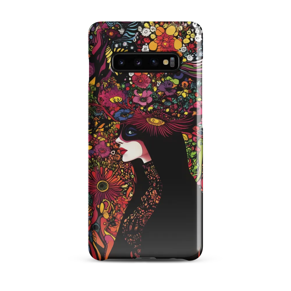 Mystical Flora: A Psychedelic Dream | Phone Case |  S10 Plus | Snap Case | Glossy