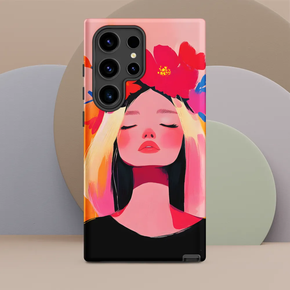Floral Serenity | Phone Case |  S24 Ultra | Tough Case | Matte
